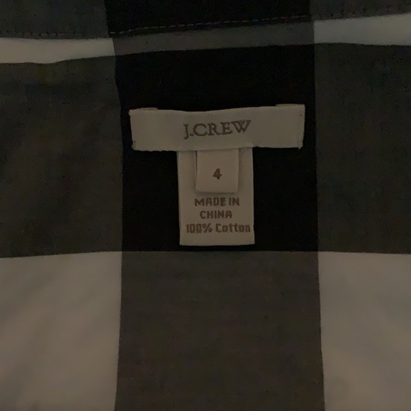 J CREW Bufflo Plaid Perfect Shirt Size 4 - Picture 3 of 3